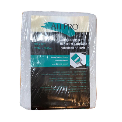 Allpro 8 oz 9ft x 12ft canvas drop cloth, available at Aboff's in New York and Long Island.