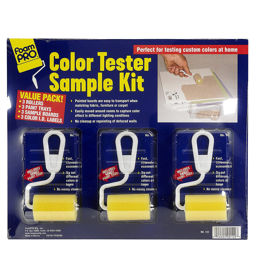 Foampro Color Tester set in a 3 pack, available at Aboff's in Long Island, NY.