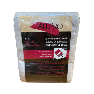Allpro 12 oz 9ft x 12ft canvas drop cloth, available at Aboff's in New York and Long Island.
