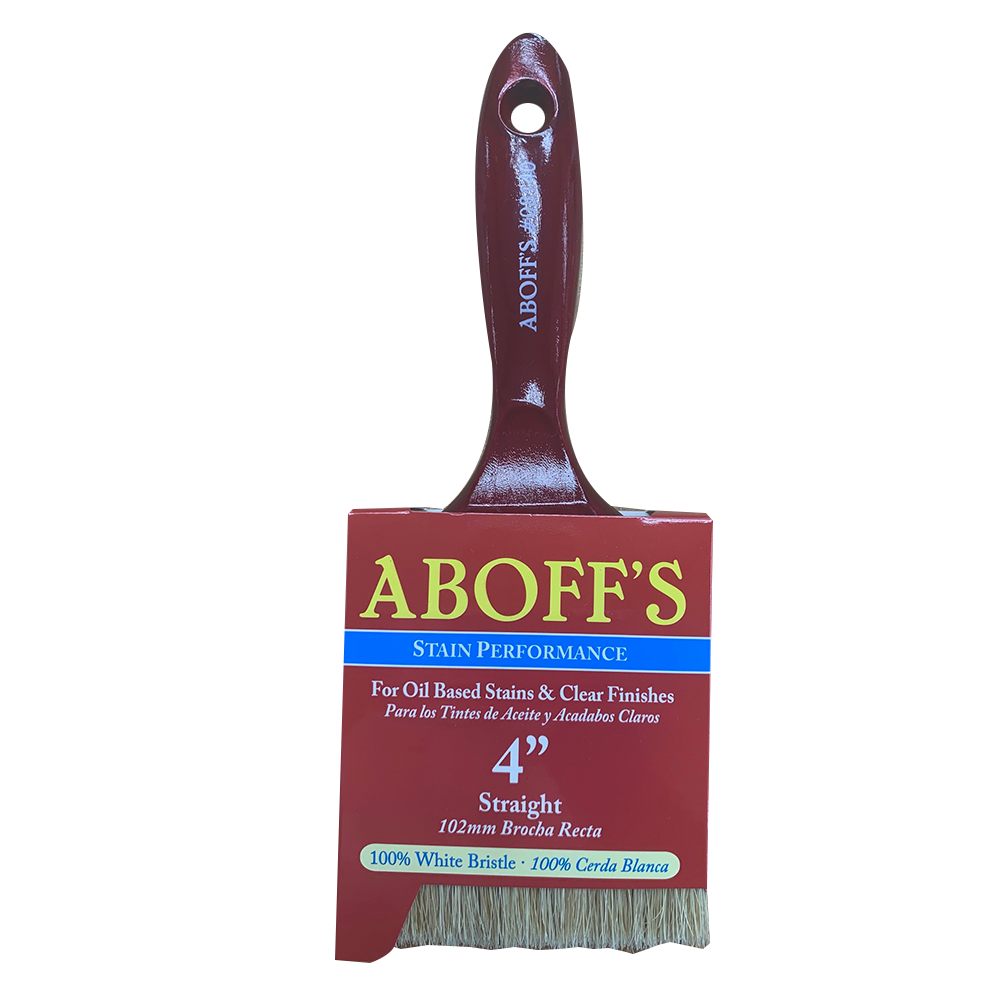 Aboff's 4" oil stain brush, available at Aboff's in Long Island, NY.