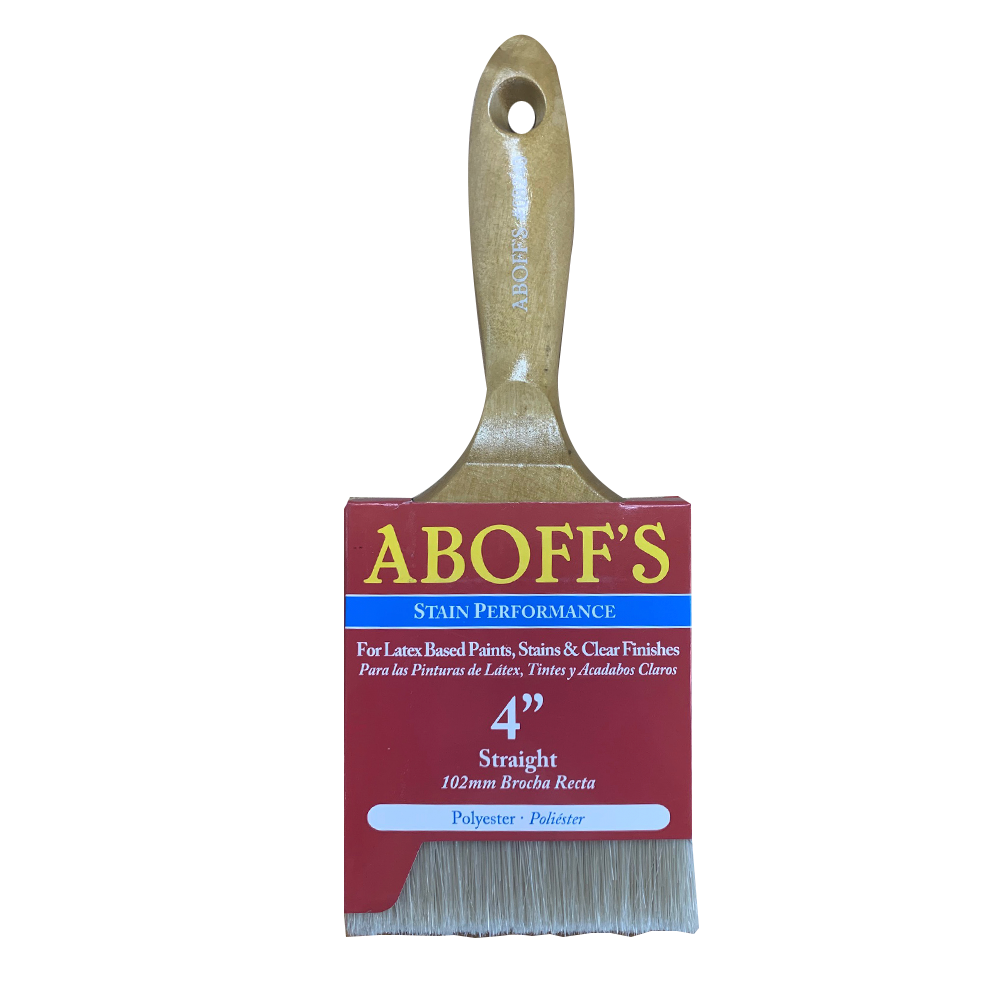 Aboff's latex stain brush, available at Aboff's in Long Island, NY.