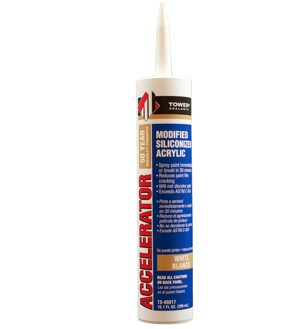 Tower Sealants Accelerator White Modified Siliconized Acrylic Sealant