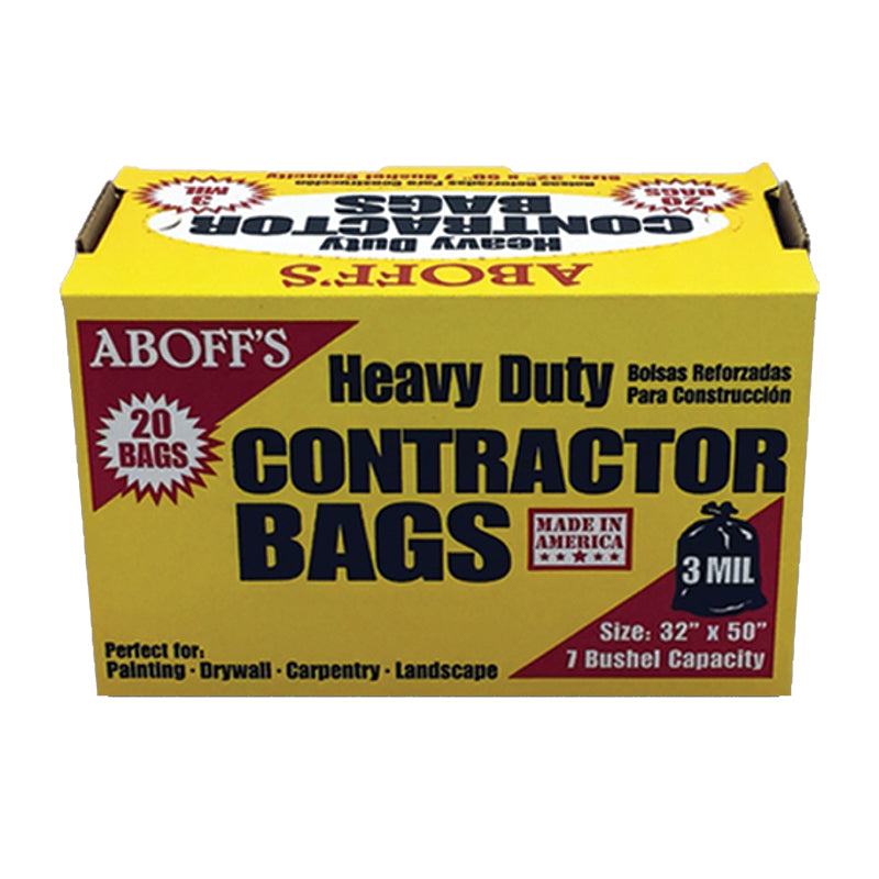 Contractor Bags, With Flaps, (50/count), Heavy Duty , 42 Gallon, Black,  Trash bags, for Construction and Commercial Use : Amazon.in: Home  Improvement