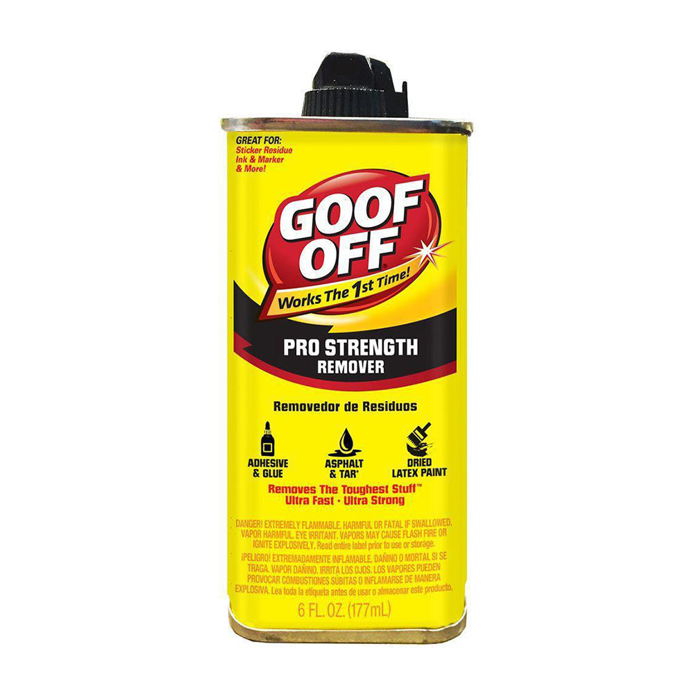 Goof off remover, available at Aboff's in New York and Long Island.