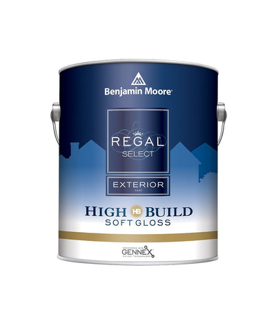 Benjamin Moore Regal Select Soft Gloss Exterior Paint Gallon, available at Aboff's.