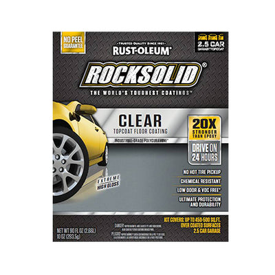 Rustoleum Rock Solid Garage Floor Coating Kit, available at Aboff's in Long Island and New York.