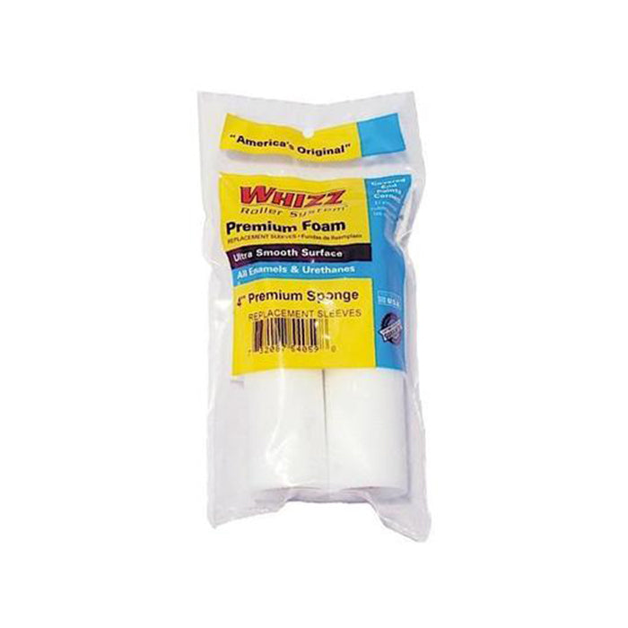 Whizz 4" 2 pack premium sponge paint rollers, available at Aboff's in Long Island and New York.