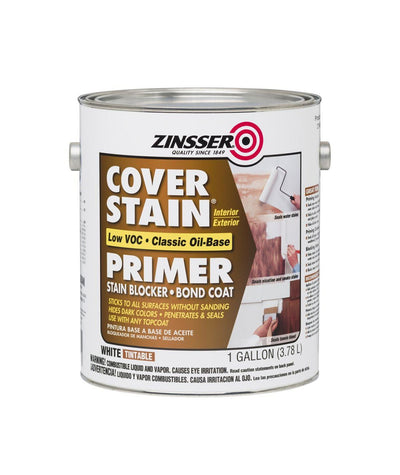 Zinsser Cover Stain Blocking Primer gallon, available at Aboff's in New York and Long Island.